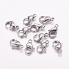 Tarnish Resistant 316 Surgical Stainless Steel Lobster Claw Clasps LS-316-FL15A-1
