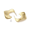 Brass Stud Earrings EJEW-B046-11G-2