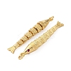 Rack Plating Brass Micro Pave Cubic Zirconia Pendants KK-M309-38L-G-2