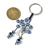 Alloy with Resin Evil Eye Charms Keychains KEYC-JKC00619-03-3