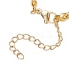 Christmas Glass & Baking Paint Pearlized Glass Pearl Round Beaded Bracelets for Women BJEW-JB12441-03-4