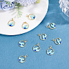 10Pcs Brass Enamel Pendants KK-BBC0028-96-4