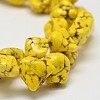 Dyed Nuggets Natural Howlite Beads Strands G-M139-05-A-1