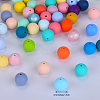Round Silicone Focal Beads SI-JX0046A-94-2
