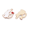 Alloy Enamel Pendants ENAM-T020-59B-2