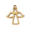 201 Stainless Steel Pendants STAS-S157-01F-G-1