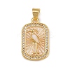 Brass Micro Pave Cubic Zirconia Pendants KK-D424-21A-G-1