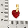 Brass Glass Pendants KK-Z073-14G-03-3