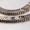 Electroplate Non-magnetic Synthetic Hematite Bead Strands G-F300-19-06-1