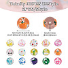30Pcs 15 Style Transparent Glass Enamel Beads GLAA-KS0001-09-4