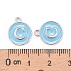 Platinum Plated Alloy Enamel Charms ENAM-S118-04C-P-3
