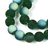 Frosted Transparent Glass Beads Strands LS-GLAA-T032-T10mm-MBB22-3