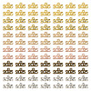 120Pcs 6 Colors Alloy Tibetan Style Pendants FIND-TA0005-85-1
