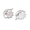 304 Stainless Steel Rhinestone Pendants STAS-Z166-24P-10-2