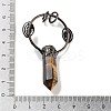 Natural Tiger Eye Faceted Pointed Bullet Big Pendants G-A221-02D-3