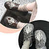 Bowknot Plastic Imitation Pearl Shoe Charms AJEW-WH0348-558B-6