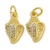 Rack Plating Brass Micro Pave Cubic Zirconia Pendants KK-I718-27G-02-1