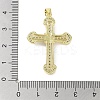 Rack Plating Brass Micro Pave Clear Cubic Zirconia Enamel Pearl
 Pendants KK-R163-01B-G-3