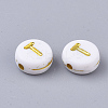 Plating Acrylic Beads PACR-R242-01T-2