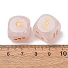 Natural Rose Quartz Dices G-T143-29-09-3