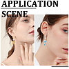 20Pcs 2 Colors Brass Huggie Hoop Earring Findings KK-BBC0021-38-6