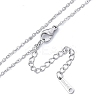 304 Stainless Steel Cable Chains Necklace for Men Women NJEW-N050-A04-S15-2