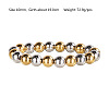 Hip-hop Style Waterproof 304 Stainless Steel Beads Stretch Bracelets for Women Men CT0530-5-1