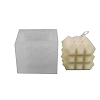 Cuboid DIY Candle Silicone Molds with Diamond Shape Ball DIY-B034-12-1