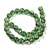 Handmade Dichroic Foil Glass Beads Strands DICH-U001-10C-2