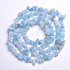 Natural Aquamarine Beads Strands G-O049-B-21-2