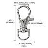 20Pcs Alloy Swivel Lobster Claw Clasps FIND-YW0001-55B-5