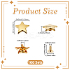 100Pcs Iron Semi-Tublar Rivet Studs DIY-CY0002-98G-2