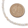 3mm Faceted Round Natural Citrine Beaded Necklaces for Women NJEW-JN05079-01-3