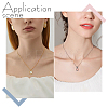 10Pcs 2 Colors 0.9MM 304 Stainless Steel Snake Chain Necklaces STAS-AR0002-64-5