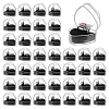 40Pcs Heart Shaped Acrylic Jewelry Ring Storage Boxes CON-PH0003-26-1