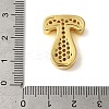 Rack Plating Brass Micro Pave Clear Cubic Zirconia Perdants KK-C067-11G-T-3