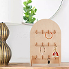 Arch Shaped Wood Bracelet Display Stands BDIS-WH0007-02-6