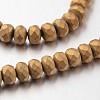 Electroplate Non-magnetic Synthetic Hematite Bead Strands G-F300-48B-F03-1