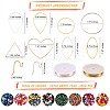 DIY Beads Geometry Drop Earring Making DIY-SZ0007-02-2