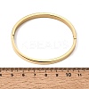 304 Stainless Steel Micro Pave Clear Cubic Zirconia Enamel Hinged Cuff Bangles for Women SA-CBAC920-05G-5