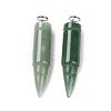 Natural & Synthetic Mixed Stone Pointed Pendants G-D850-M-6