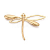 304 Stainless Steel Dragonfly Pendant Cabochon Settings STAS-T069-24G-1