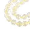 Crackle Transparent Glass Beads Strands GLAA-N068-04A-05-3