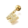 304 Stainless Steel Rhinstone Pendant STAS-H202-50G-W-2