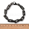 304 Stainless Steel Link Chain Bracelets for Men Women BJEW-C124-01B-5