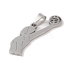 Non-Tarnish 201 Stainless Steel Pendants STAS-A094-05D-P-2