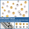 Unicraftale 24Pcs 4 Style 201 & 202 Stainless Steel Beads STAS-UN0043-18-5