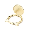 Alloy Cat Cell Phone Holder Stand Findings AJEW-E046-02G-3
