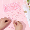 300Pcs 5 Styles Baking Paint Crackle Glass Bead Strands CCG-PA0001-07-3
