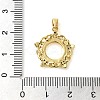 Brass Micro Pave Cubic Pendants KK-M099-07G-3